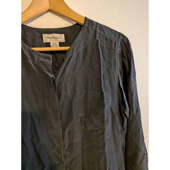 Anne shaugnessy silk black button size 8 - Picture 5 of 6